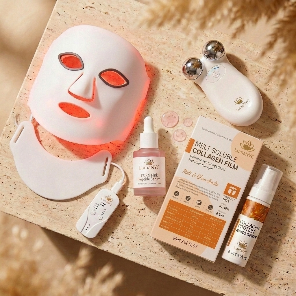 LumaNYC The Complete Glow Set — full kit flat-lay