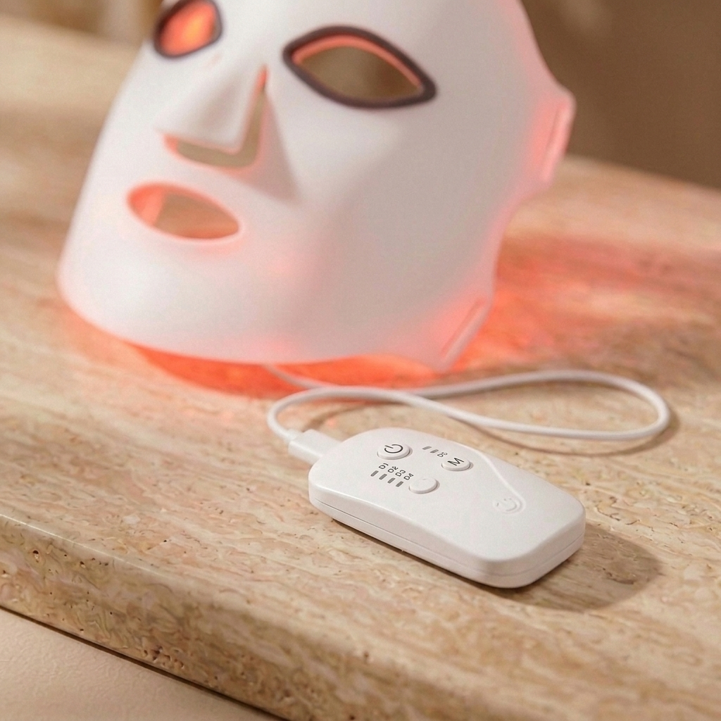 LumaNYC LED Mask — remote detail